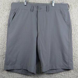 V46* Men's 1.5" Belt Loop Multipocketed Gray Golf‎ Shorts~ Size 38W